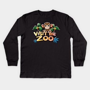 Visit the Zoo Day – December Kids Long Sleeve T-Shirt